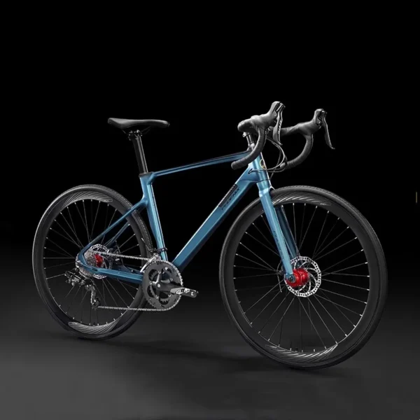 18 Speed Racing Road Bike Magnesium Alloy Frame Road Bikes Hydraulic Disc Brake Variable Speed 700x28C Racing Wheelset Bicycle - Image 2